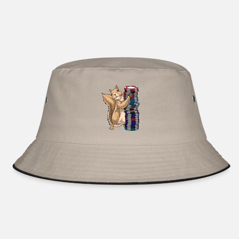 Erdmännchen Poker Pokerchips Bucket Hat