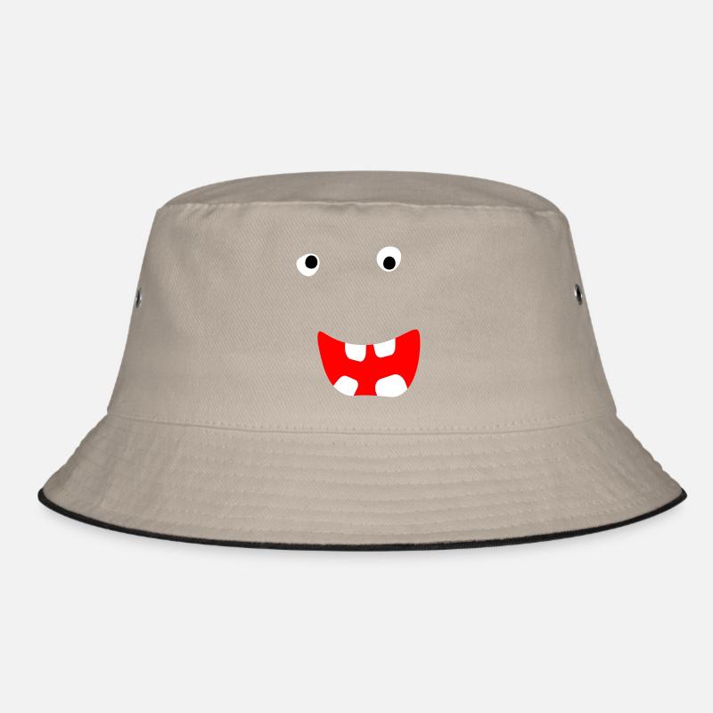 Monster Halloween Comic gruselig Gesicht cool Face Bucket Hat