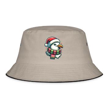 Moin Seagull Christmas - Bucket Hat - khaki/black - Front