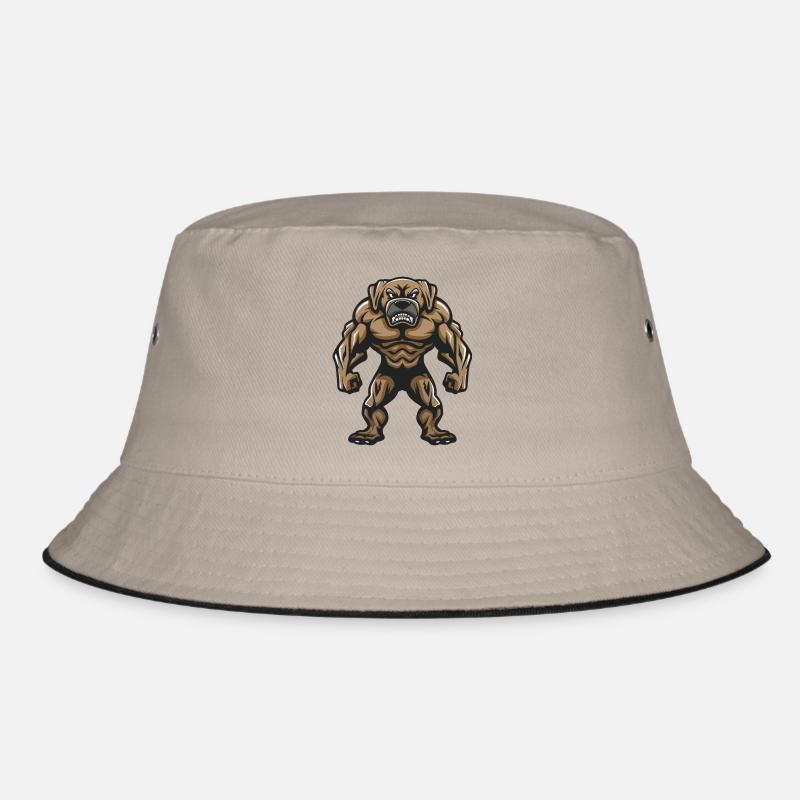 Boxer Hund Comic Bucket Hat
