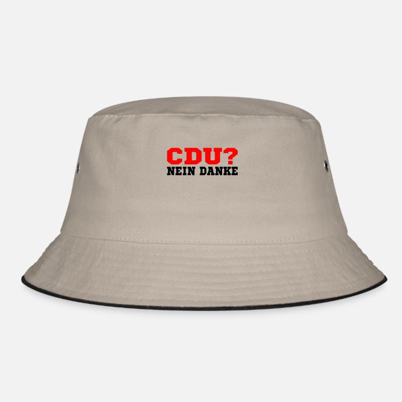 Cdu - Bucket Hat - Khaki/Schwarz