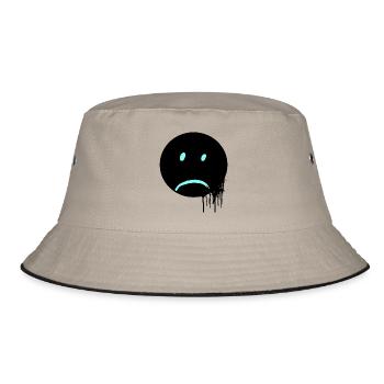 Geschenk für Männer, Damen, humorvoll, humorvoll T-Shirt - Bucket Hat - Khaki/Schwarz - Vorne