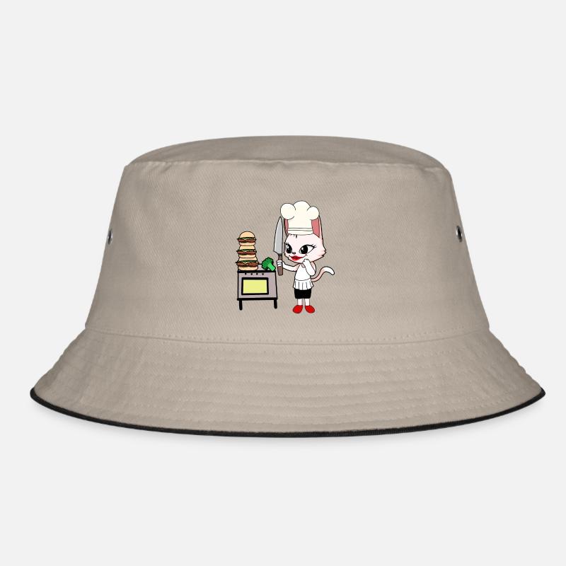 Cat Cook Cook Cooks Cats Hosts Bucket Hat