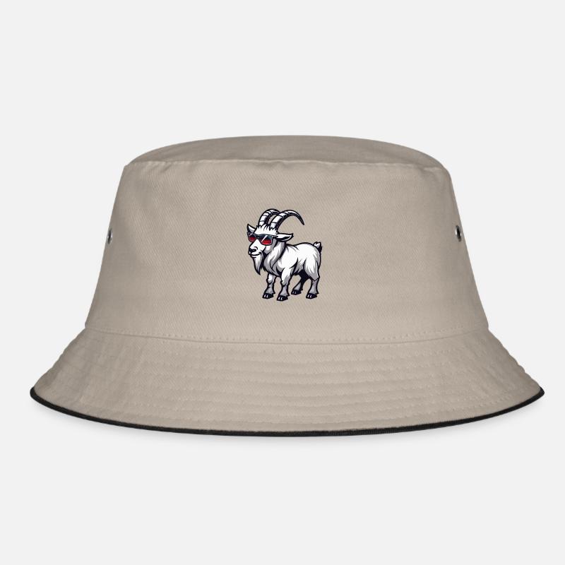 Mountain Goat Comic Cool Bucket Hat