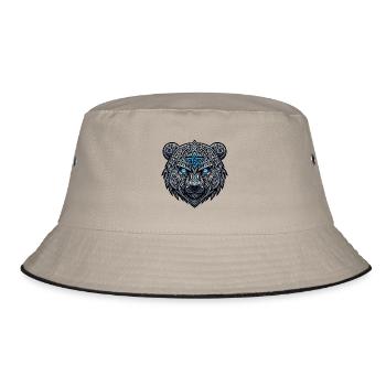 Viking Bear – Norse Power and Symbolism - Bucket Hat - khaki/black - Front