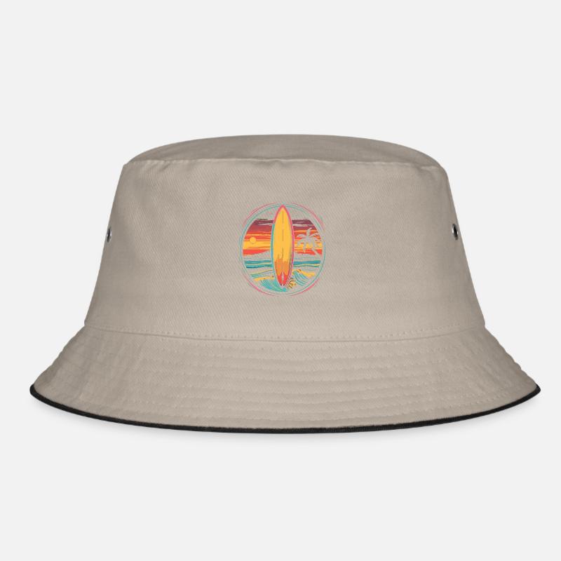 Surfing Artwork Bucket Hat