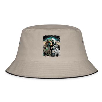 Horus as Futuristic Astronaut Concept - Bucket Hat - khaki/black - Front