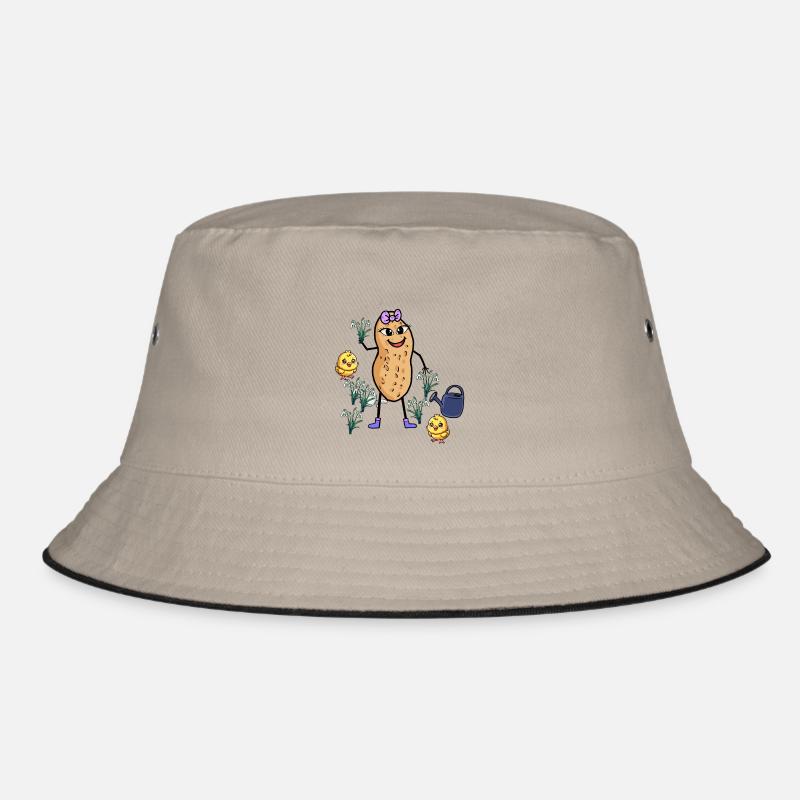 Cheerful Peanut Spring Snowdrop Garden Bucket Hat