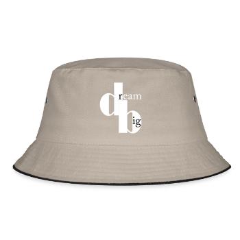 dream big - Bucket Hat - khaki/black - Front