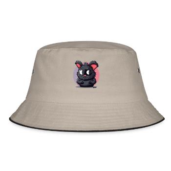 Lapin drôle avec des lunettes de ski - Bob - kaki/noir - Devant