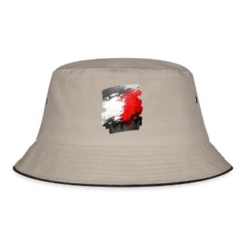 Drapeau polonais Pologne Polska - Bob - kaki/noir - Devant