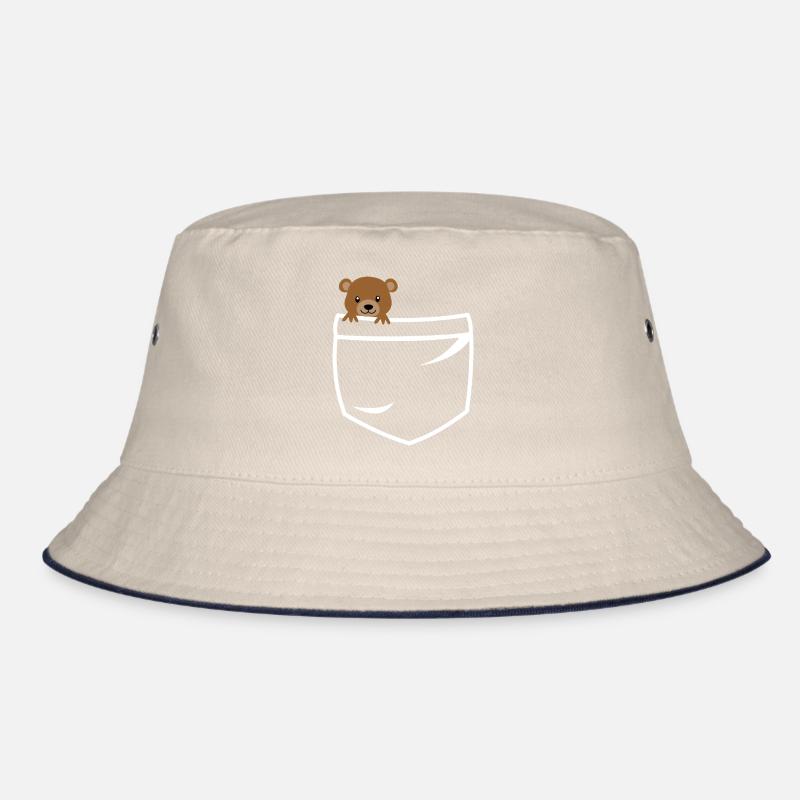 Teddy bear pockets Bucket Hat