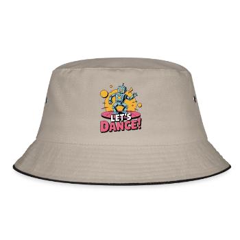 ROBOT, LET'S DANCE - Bucket Hat - khaki/black - Front
