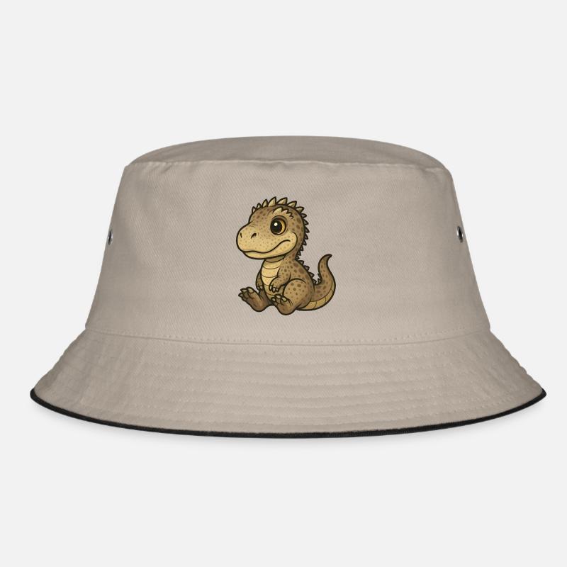 Carcha Chibi - Bucket Hat - Khaki/Schwarz