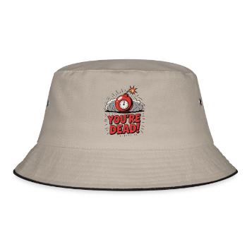 YOU'RE DEAD - Bucket Hat - khaki/black - Front