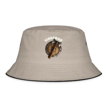 Schildmaid Wikinger Odin, Thor Asgard Schild - Bucket Hat - Khaki/Schwarz - Vorne