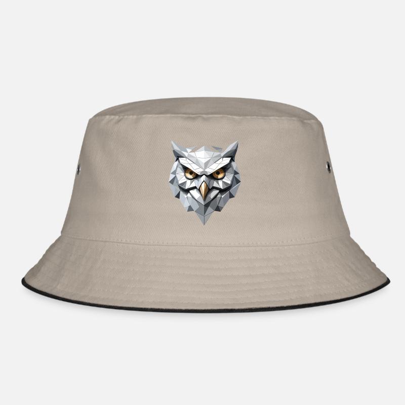 Eule Maske - Low Poly Design Bucket Hat
