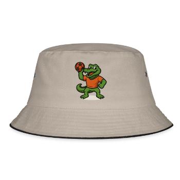 Handball Crocodile - Bucket Hat - khaki/black - Front