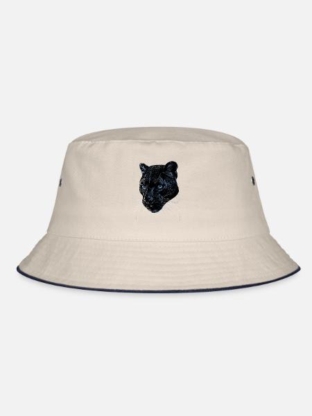 Panthère Léopard Grand Chat Mignon Gros Chat Panter - Bob - blanc cassé/bleu marine - Devant