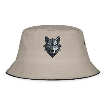 Loup géométrique - Bob - kaki/noir - Devant