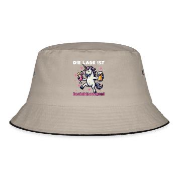 Conception de la fête de la licorne ivre - Bob - kaki/noir - Devant