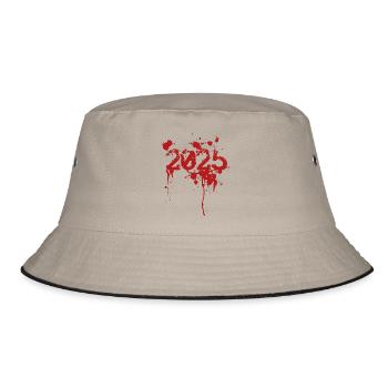 bad 2025 - Bucket Hat - Khaki/Schwarz - Vorne