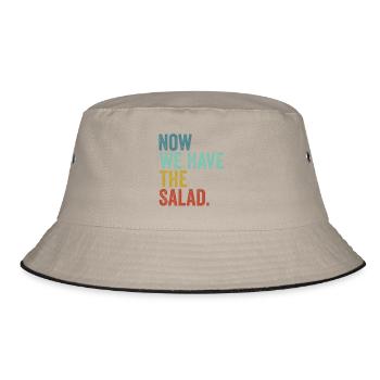 Denglisch Now We Have The Salad - Bucket Hat - Khaki/Schwarz - Vorne