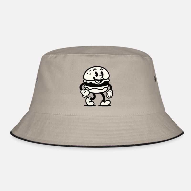 burger comic Bucket Hat