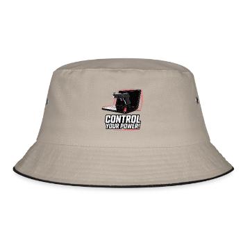 CONTROL YOUR POWER - Bucket Hat - khaki/black - Front