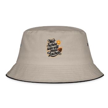 Sunny days bring a good mood - Bucket Hat - khaki/black - Front