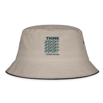 Think outside the box - Hering - Team - Lösung - Bucket Hat - Khaki/Schwarz - Vorne