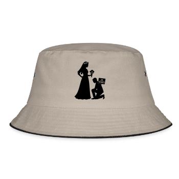 married couple - Bucket Hat - khaki/black - Front