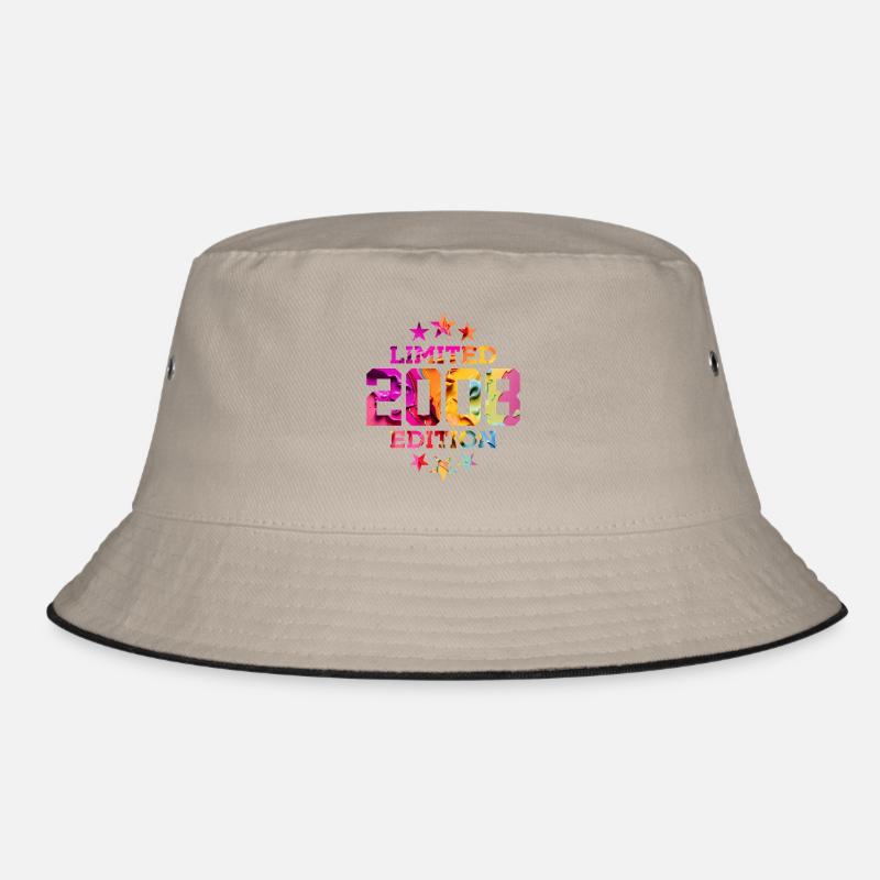 LIMITED EDITION 2008 18. GEBURTSTAG - Bucket Hat - Khaki/Schwarz