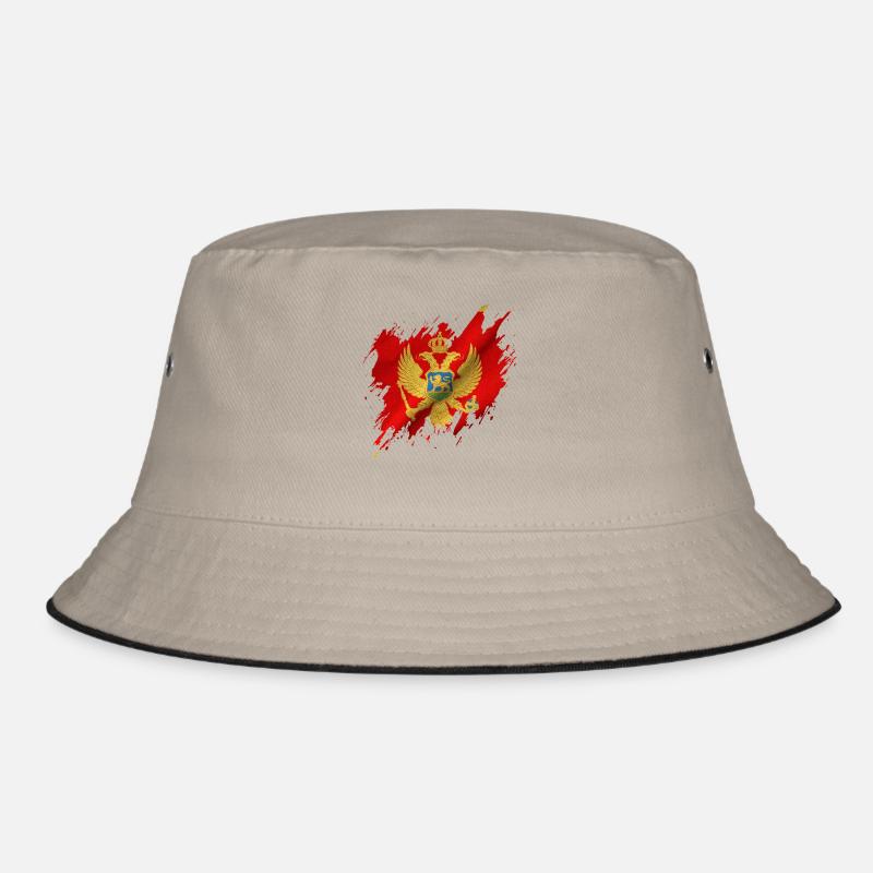 Drapeau du Monténégro, style déchiré Bob