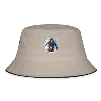 Löwe Snowboard - Bucket Hat - khaki/black - Front