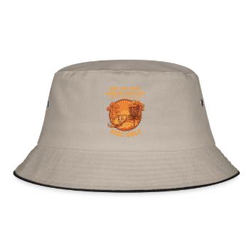 Not All Who Wander Are Lost Looking For Discs Disc - Bucket Hat - khaki/black - Front