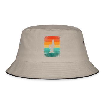 Wein - Bucket Hat - Khaki/Schwarz - Vorne