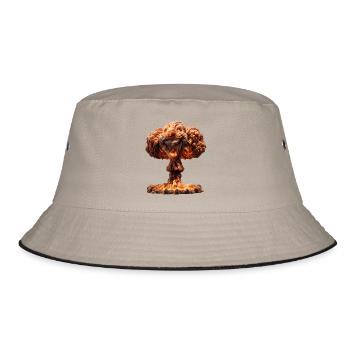 The power of atoms - Bucket Hat - khaki/black - Front