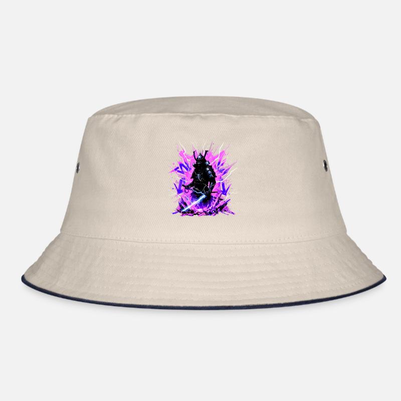 Cyber Samurai – Synthwave Katana Spirit Bucket Hat