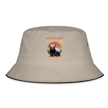 Funny Honey Badger - Bucket Hat - khaki/black - Front