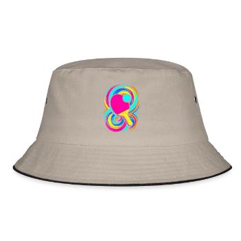 Ping Pong - Bucket Hat - Khaki/Schwarz - Vorne