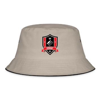 Akademisches Wappen Professor Couronne - Bucket Hat - Khaki/Schwarz - Vorne