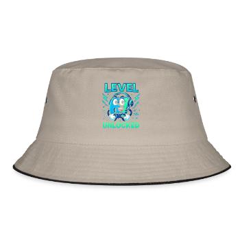 Level 67 Unlocked Six Seven Italian Brainrot Gamer - Bucket Hat - khaki/black - Front