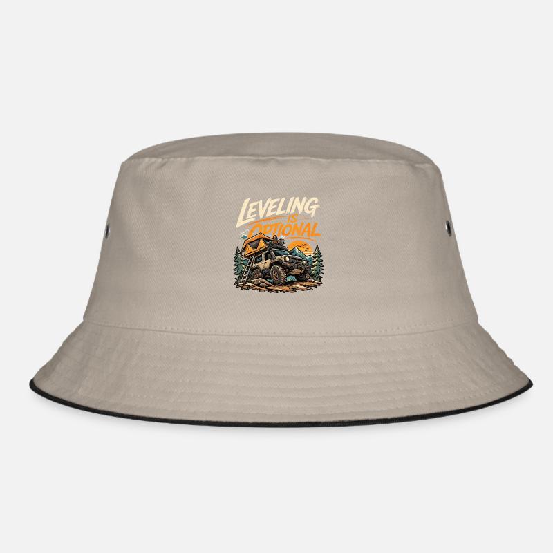 Leveling Is Optional – Offroad Camping Abenteuer  Bucket Hat