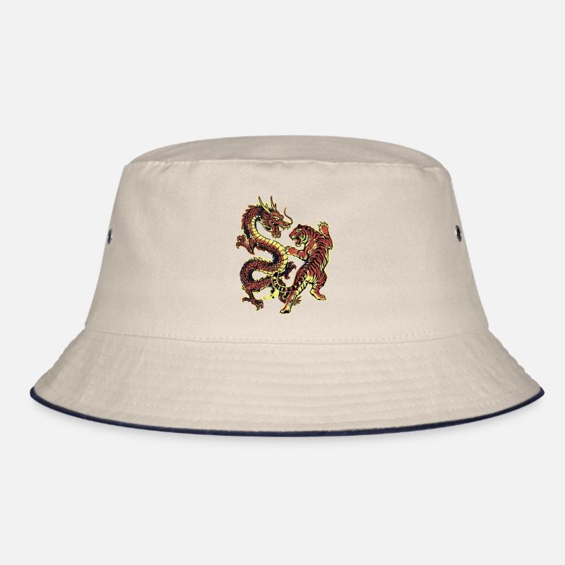 Dragon and Tiger Chinese Bucket Hat