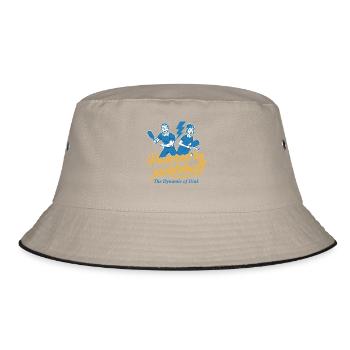 Pickleball angetrieben von Pickleball Die Dynamik von - Bucket Hat - Khaki/Schwarz - Vorne