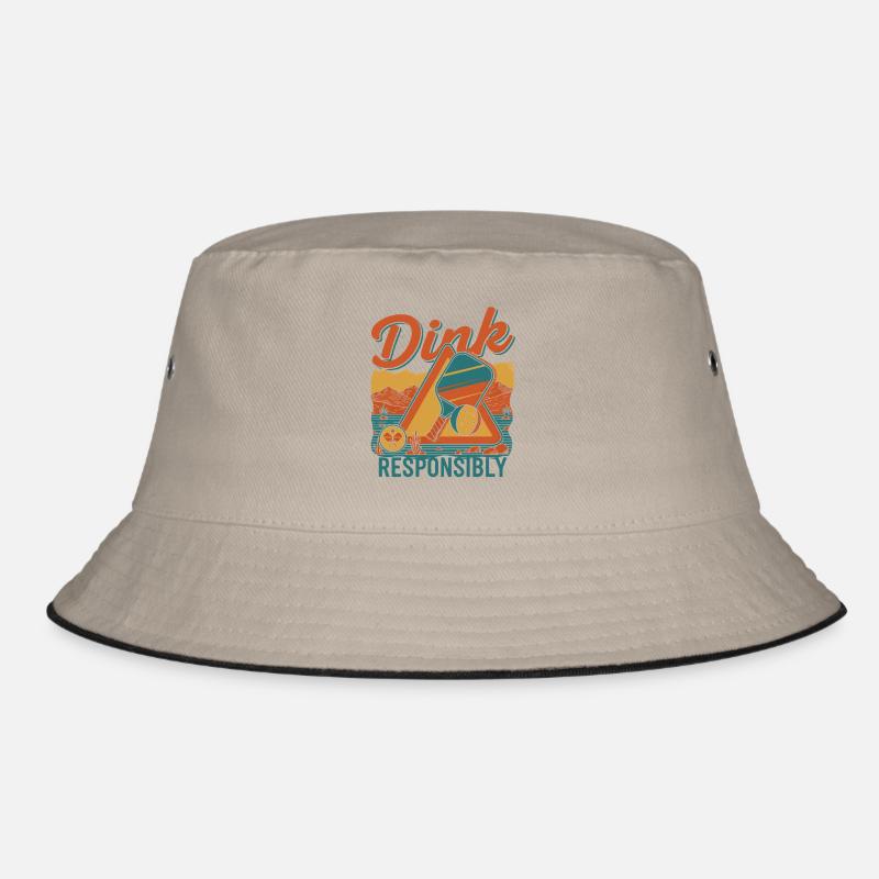 Pickleball Funny Player Dink Responsibly Love Bucket Hat
