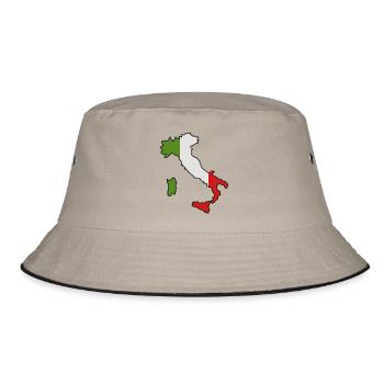 Italy map - Bucket Hat - khaki/black - Front
