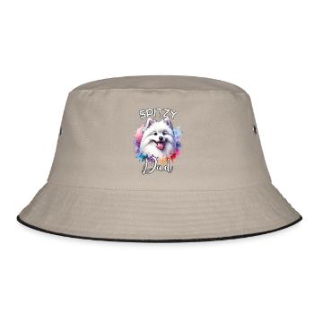 Spitz Papa - Bucket Hat - Khaki/Schwarz - Vorne