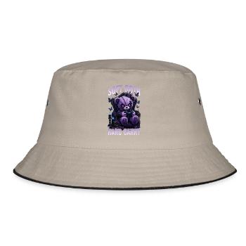 Pastel Goth Soft Goth Gaming Gamer - Bucket Hat - Khaki/Schwarz - Vorne